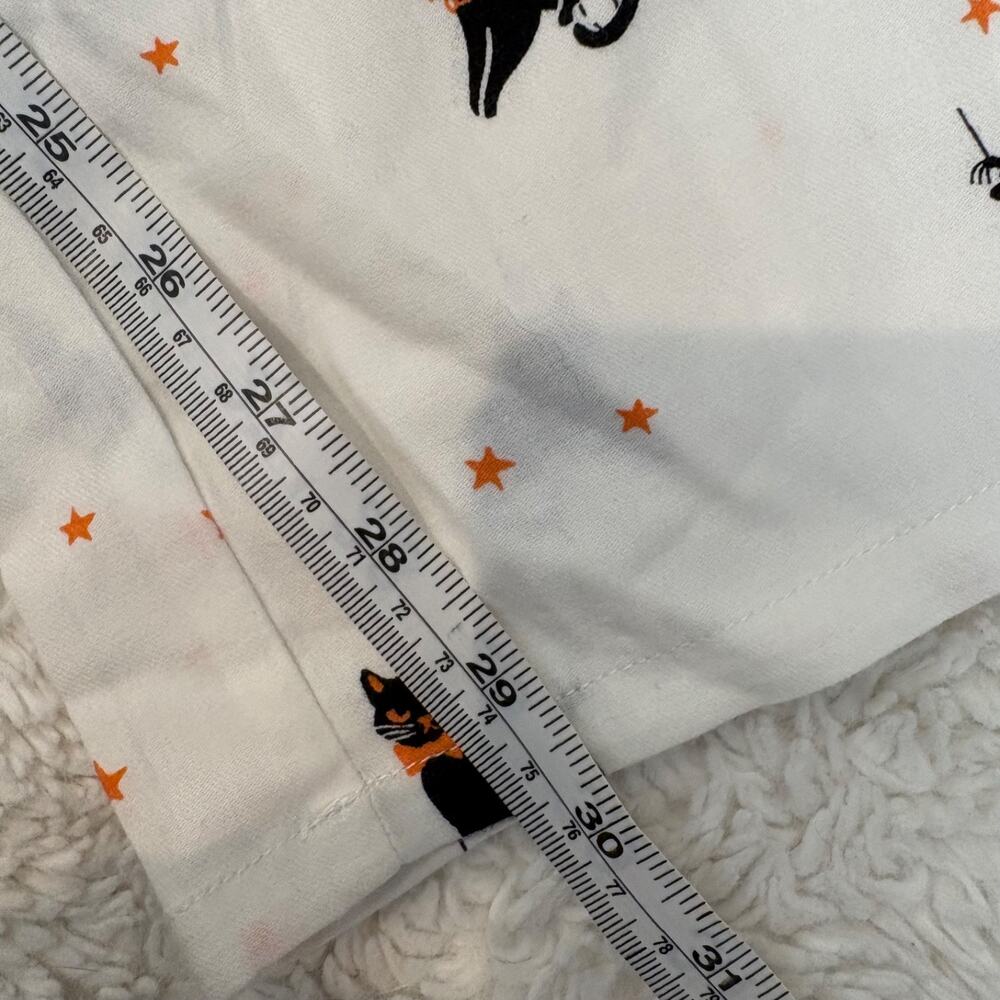 Halloween Blk Cat PJ Pants S Spooky Emo Grunge Holiday Cotton Loungewear Casual - Picture 4 of 6